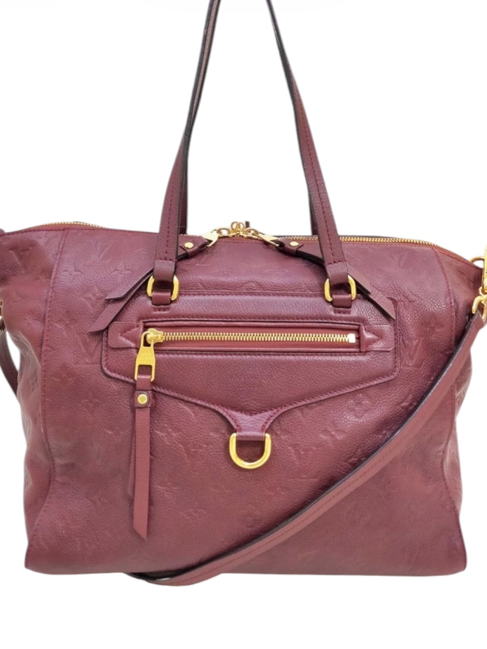 Louis Vuitton 2-way Empreinte Leather Bag Aurore/Bordeaux